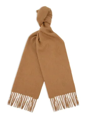 100% Cashmere Scarf in Plain Sand Color