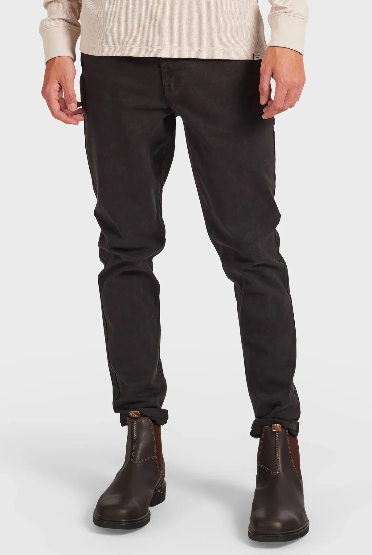 Academy Brand - Black Washed Jack 5-Pocket Trousers