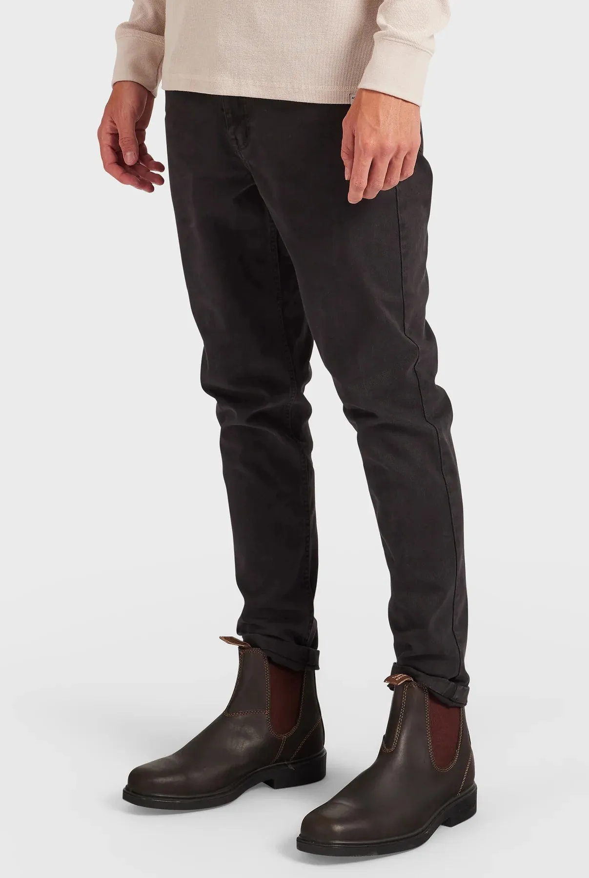 Academy Brand - Black Washed Jack 5-Pocket Trousers