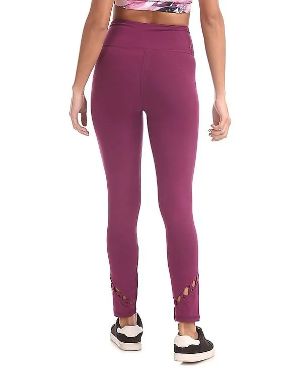 Aeropostale Solid Knit Leggings for Active Wear