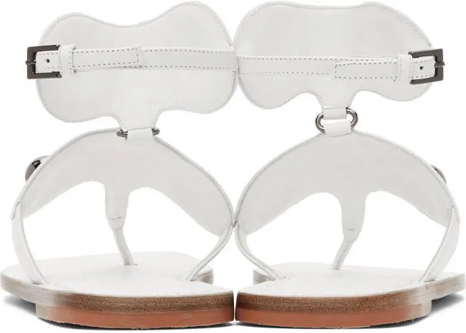 White ALAIA Edition 2007 Spartiate Sandals