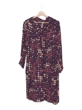 Antonio Marras Purple Polka Dot Dress