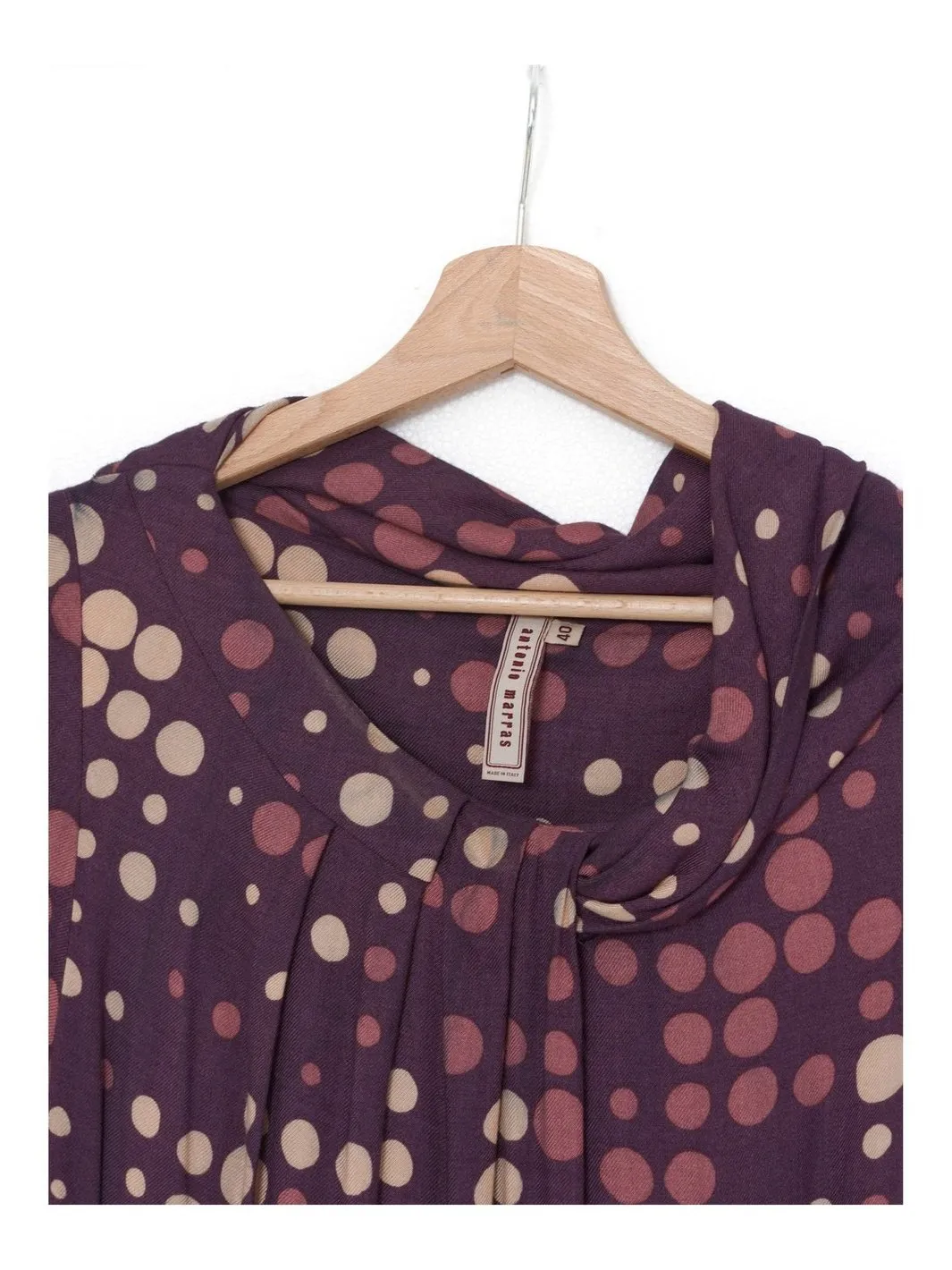 Antonio Marras Purple Polka Dot Dress