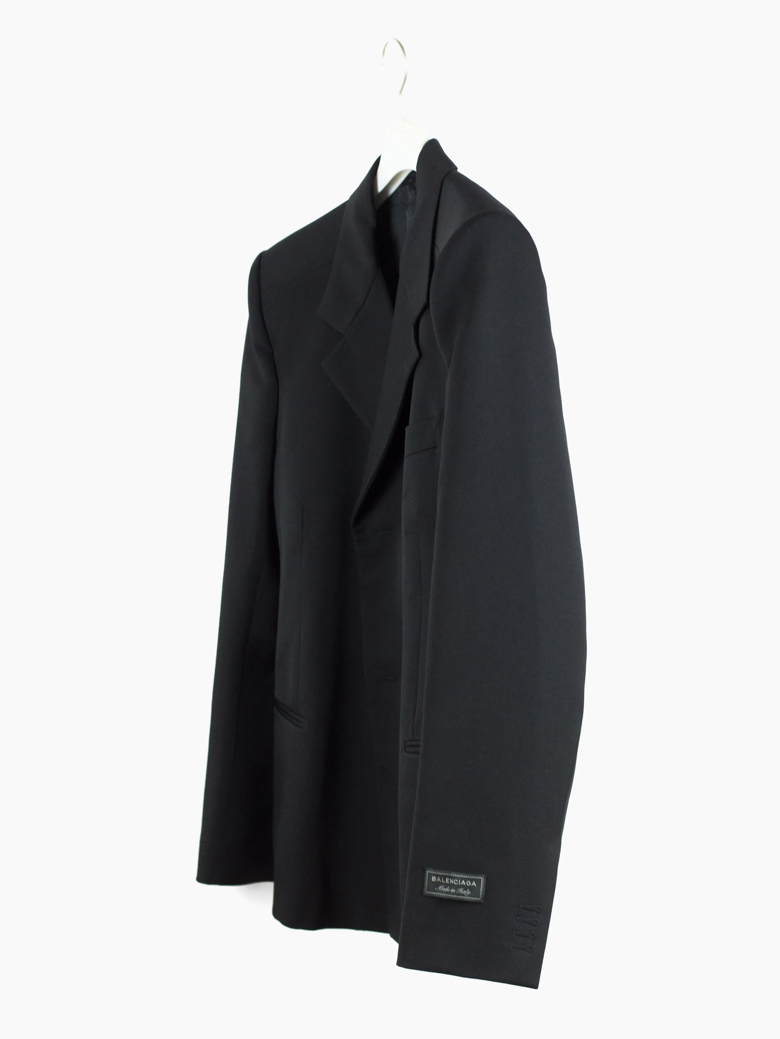 Balenciaga Spring Summer 2017 Shrunken Double-Breasted Blazer