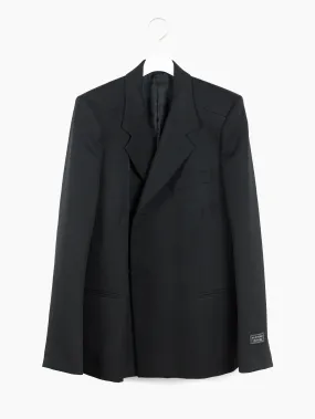 Balenciaga Spring Summer 2017 Shrunken Double-Breasted Blazer