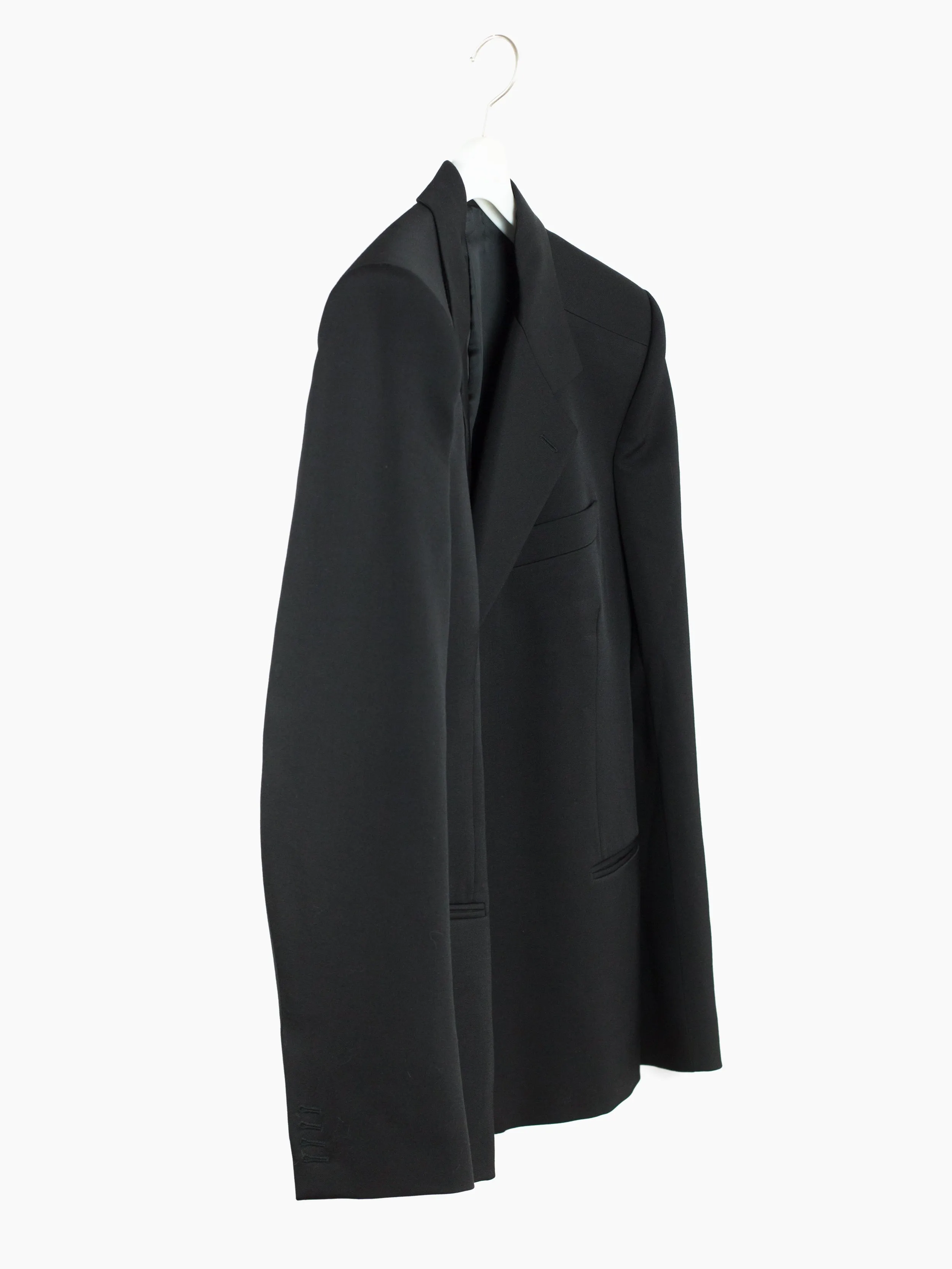 Balenciaga Spring Summer 2017 Shrunken Double-Breasted Blazer