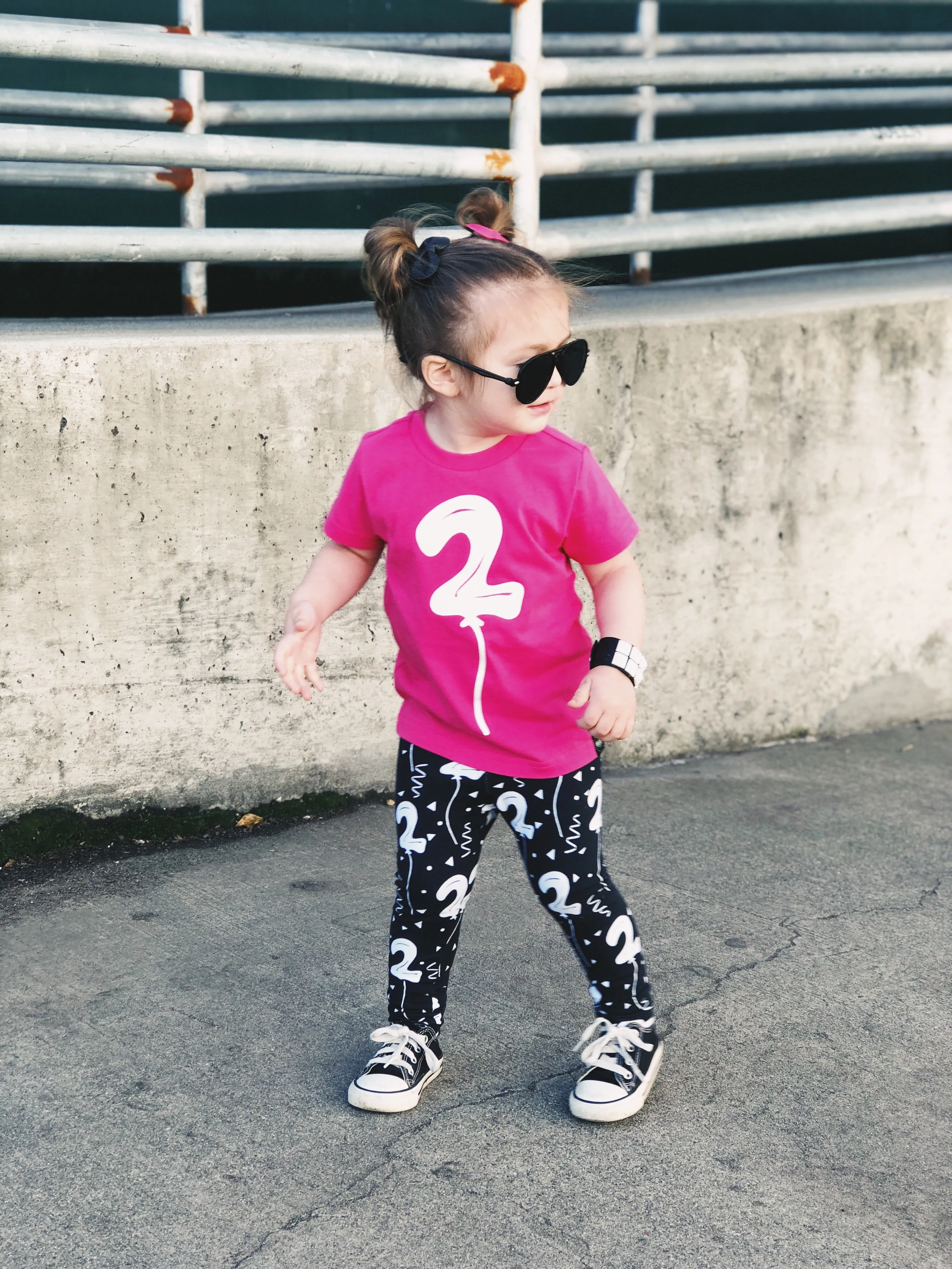 Balloon Party Leggings for Birthday Celebration