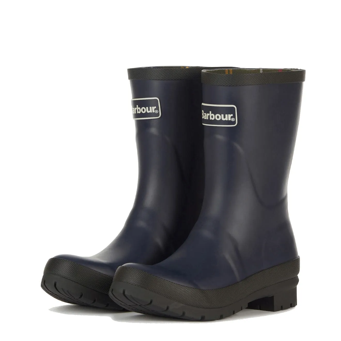 Barbour Banbury Short Wellington Boots Navy