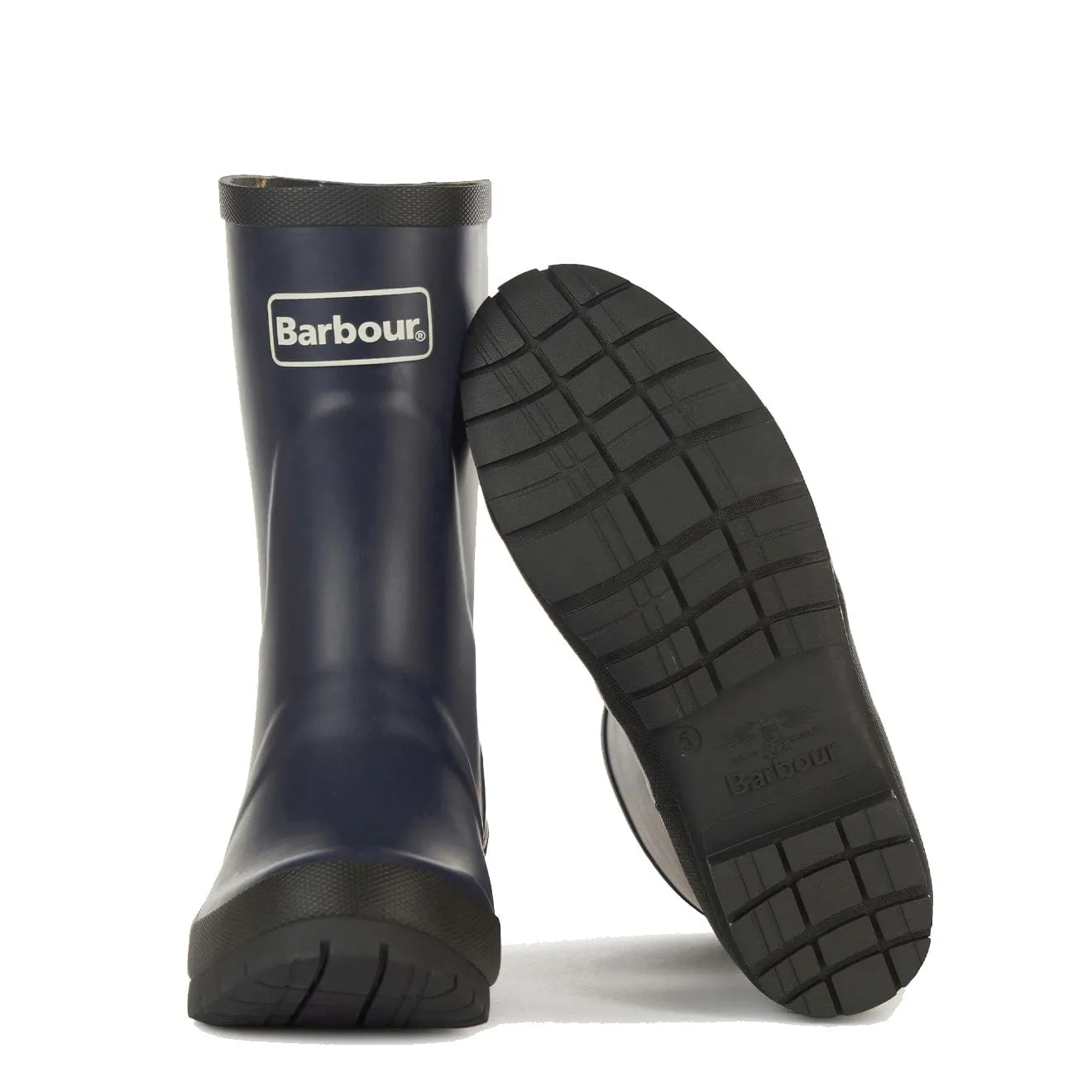 Barbour Banbury Short Wellington Boots Navy