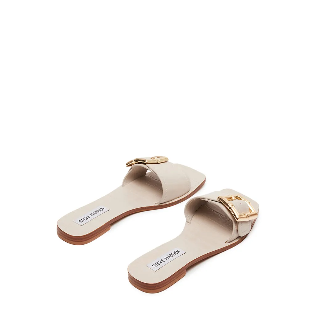 Beige Leather Farrah Sandals