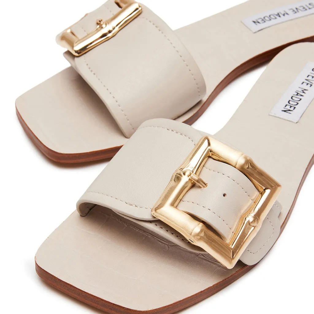 Beige Leather Farrah Sandals