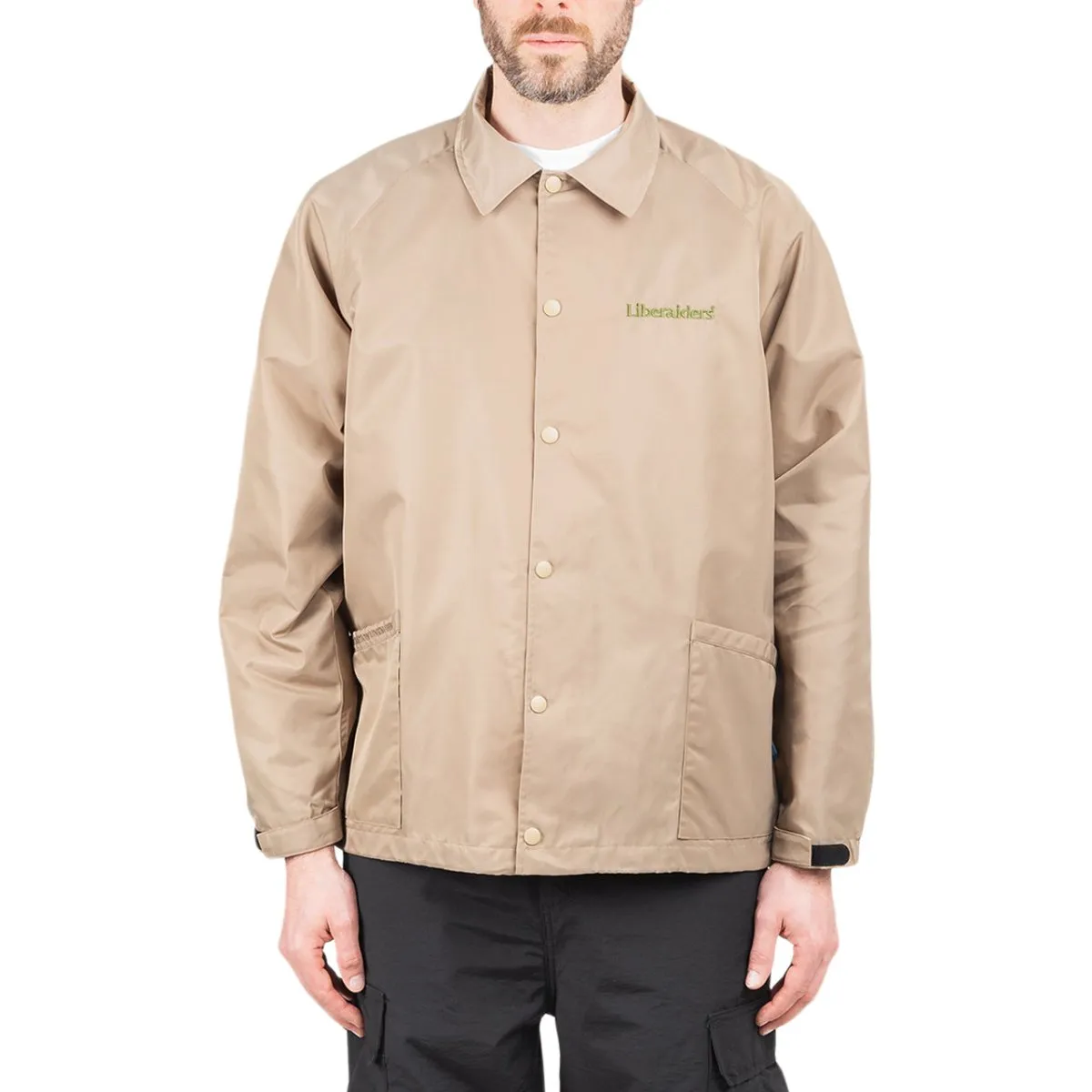 Beige Liberaiders OG Embroidery Coach Jacket