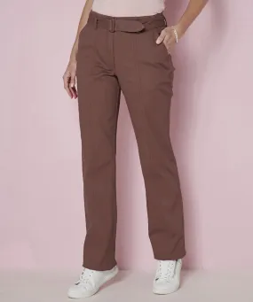 Wide-Leg Trousers with Belt Fastening