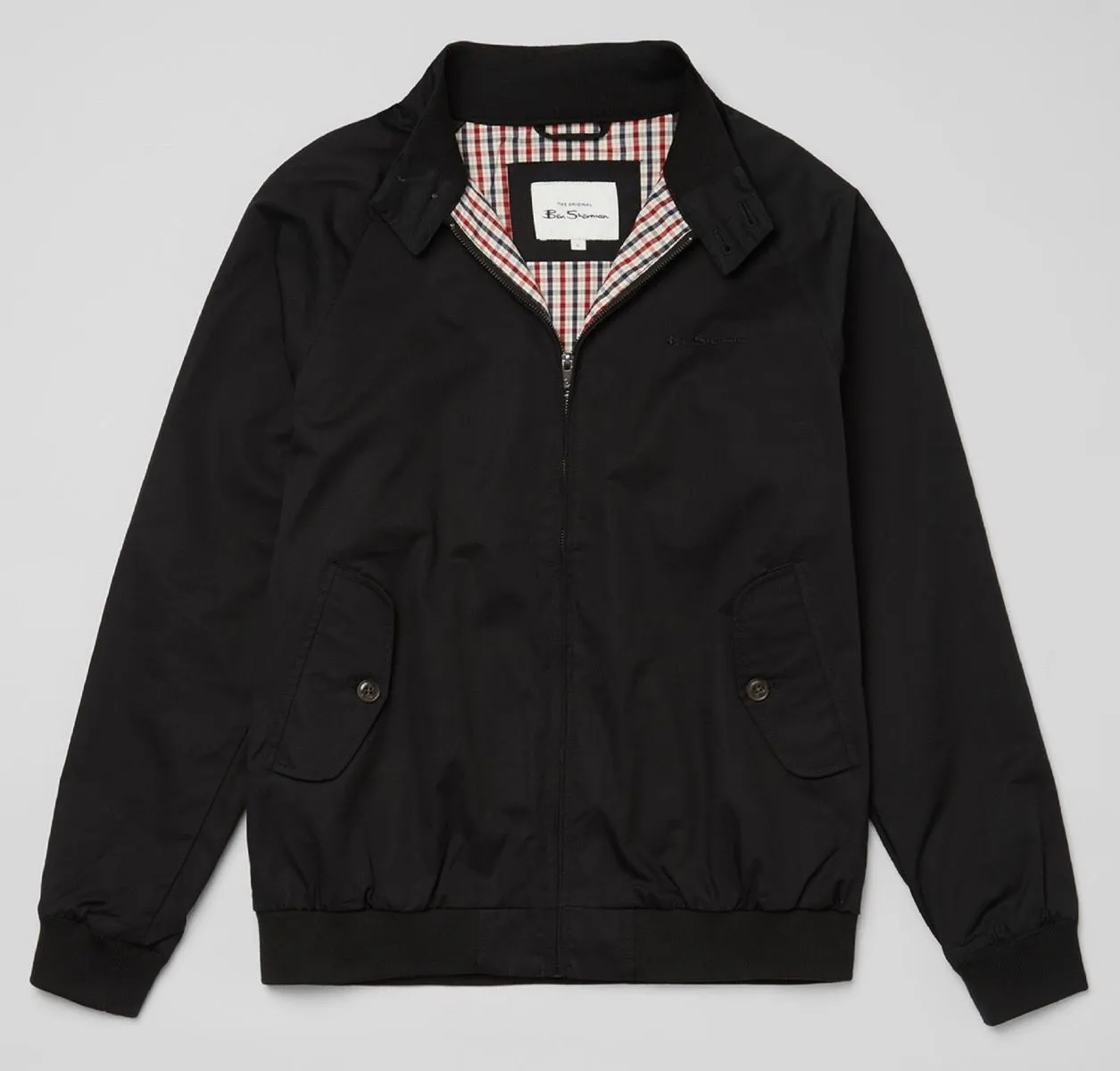 Ben Sherman Black Casual Harrington Jacket