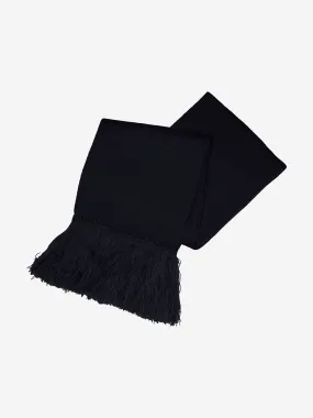 Black Children's School Knit Scarf by Zeco Kids.