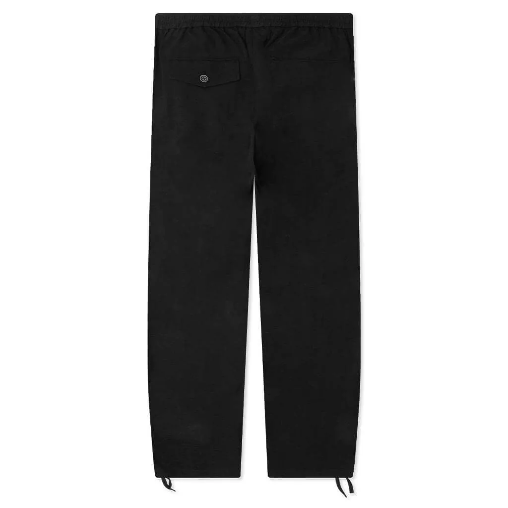 Black Cotton-Linen Core Pant