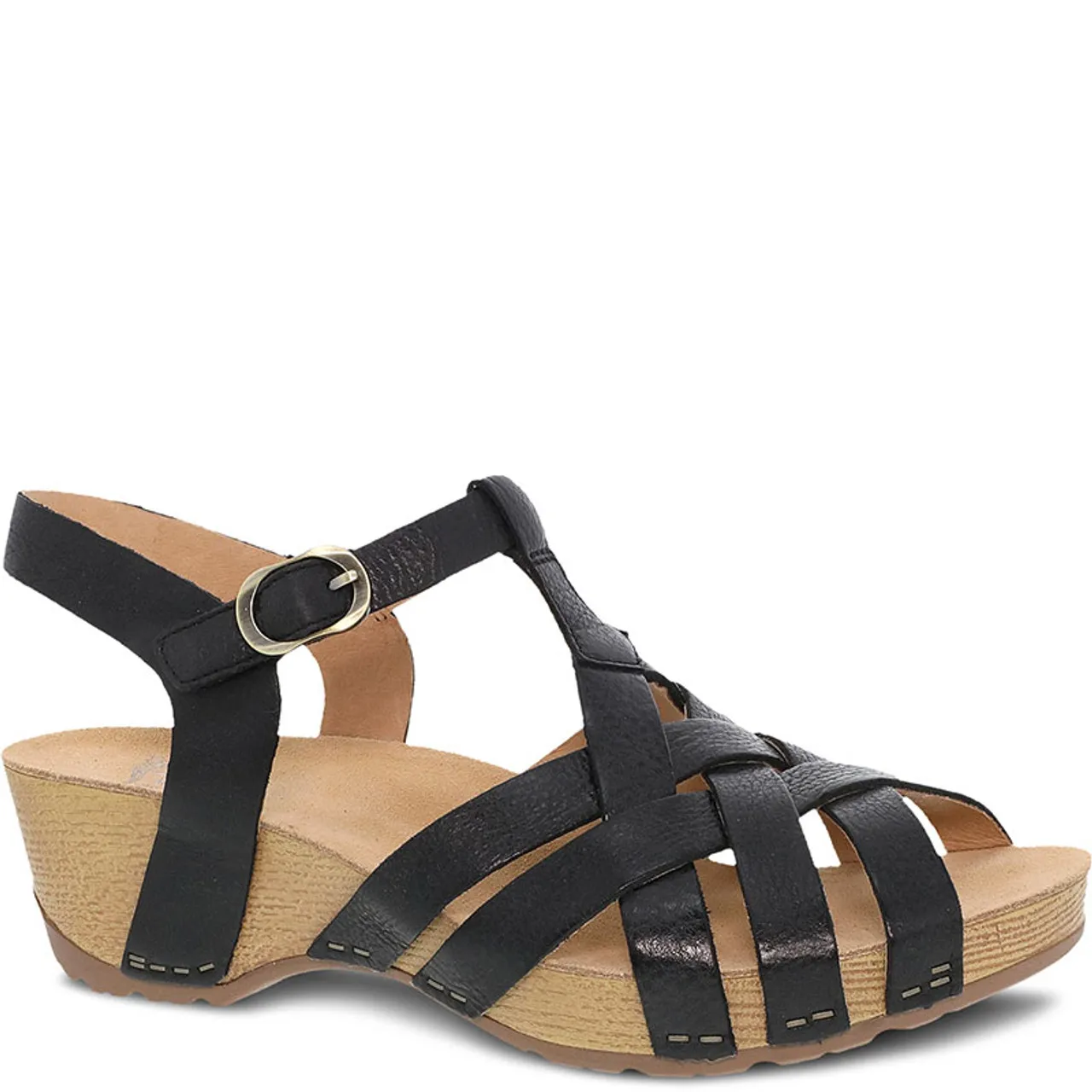 Black Milled Burnished Sandals by Dansko TINLEY