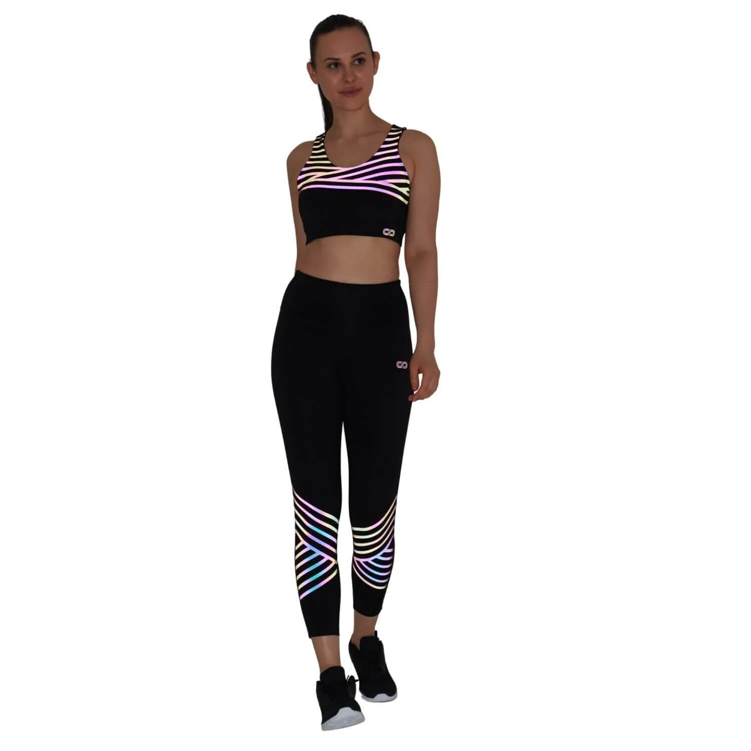 Black Reflective Leggings by Artemis