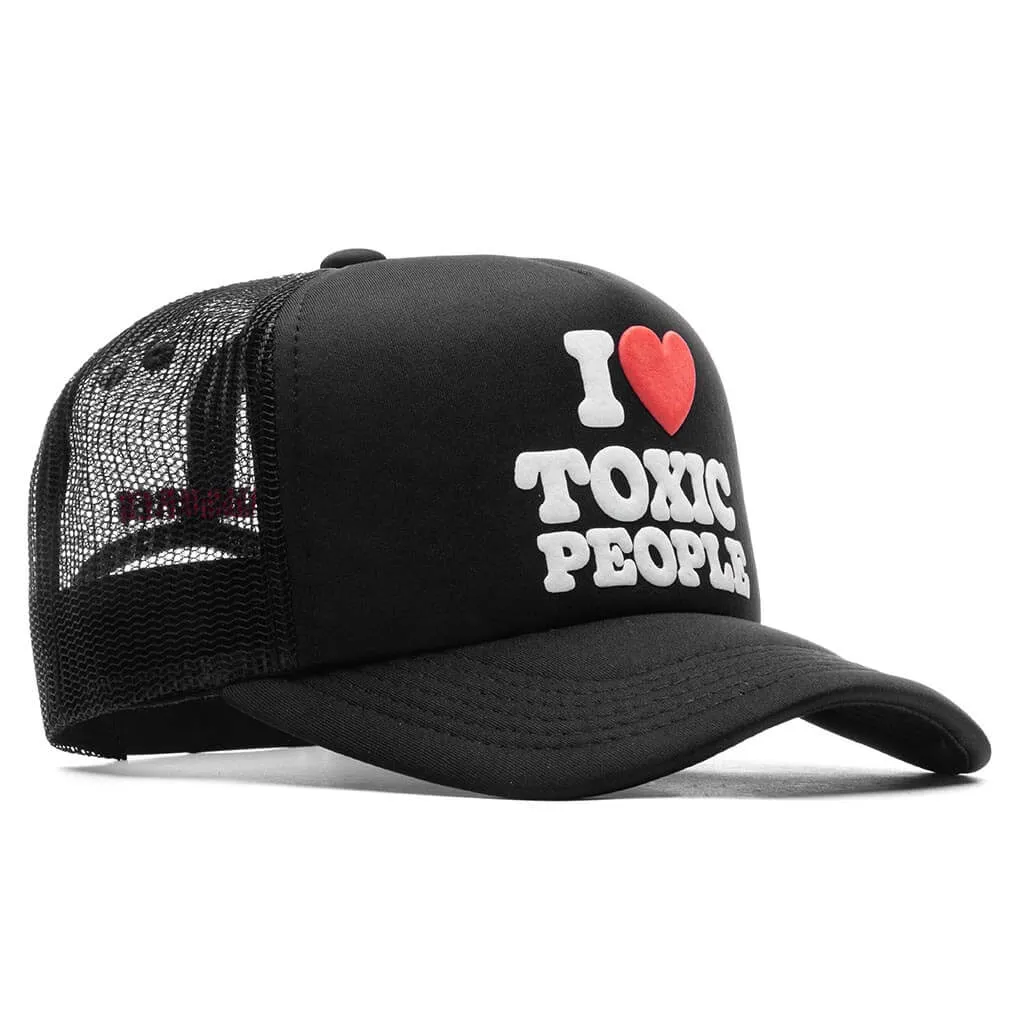 Black Toxic Trucker Cap