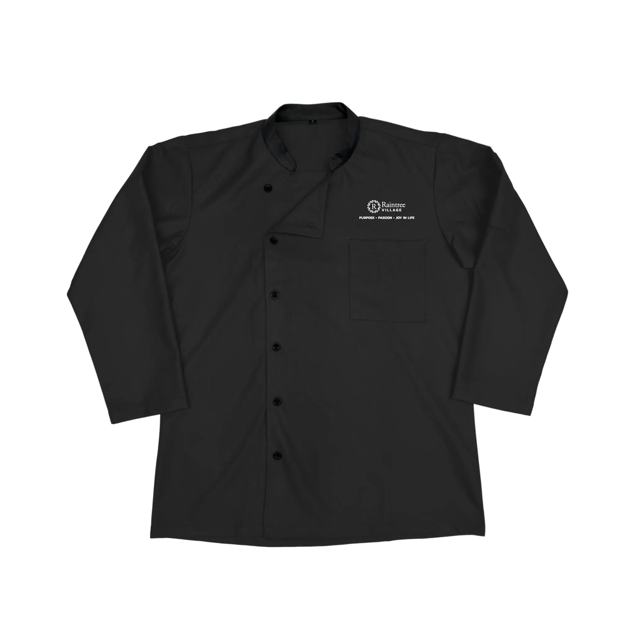 Black Unisex Chef's Coat - Raintree Village