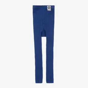 Blue Knit Leggings for Girls