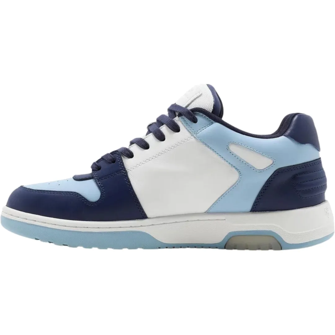 Blue Off White Men's Sneakers - Omia189S21Lea0014045