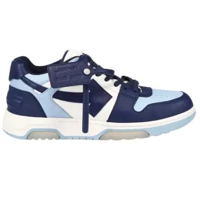 Blue Off White Men's Sneakers - Omia189S21Lea0014045