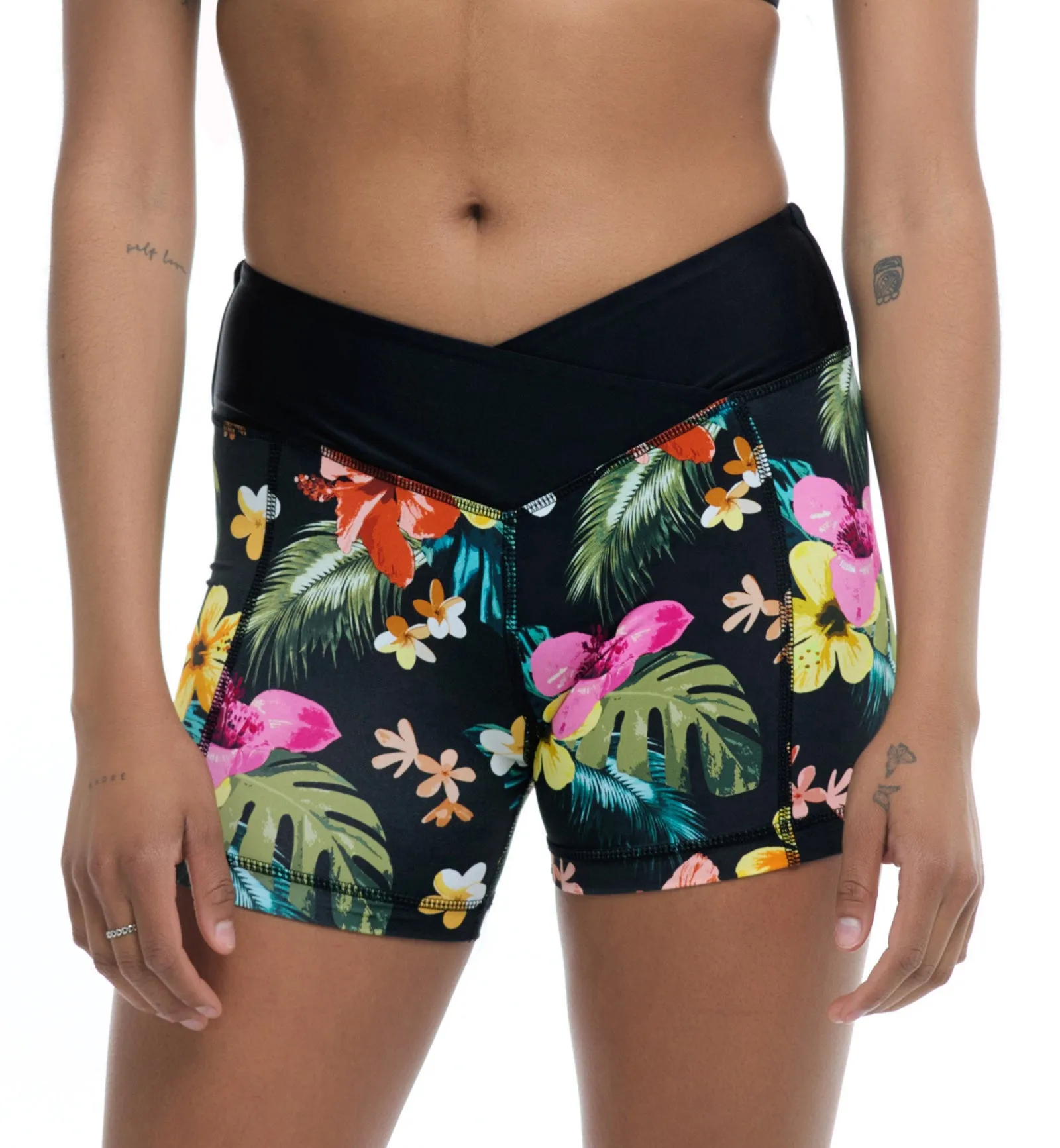 Black Body Glove Tropical Island Speedy Cross-over Swim Short (39591663)