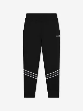 BOSS Boys Black Logo Joggers