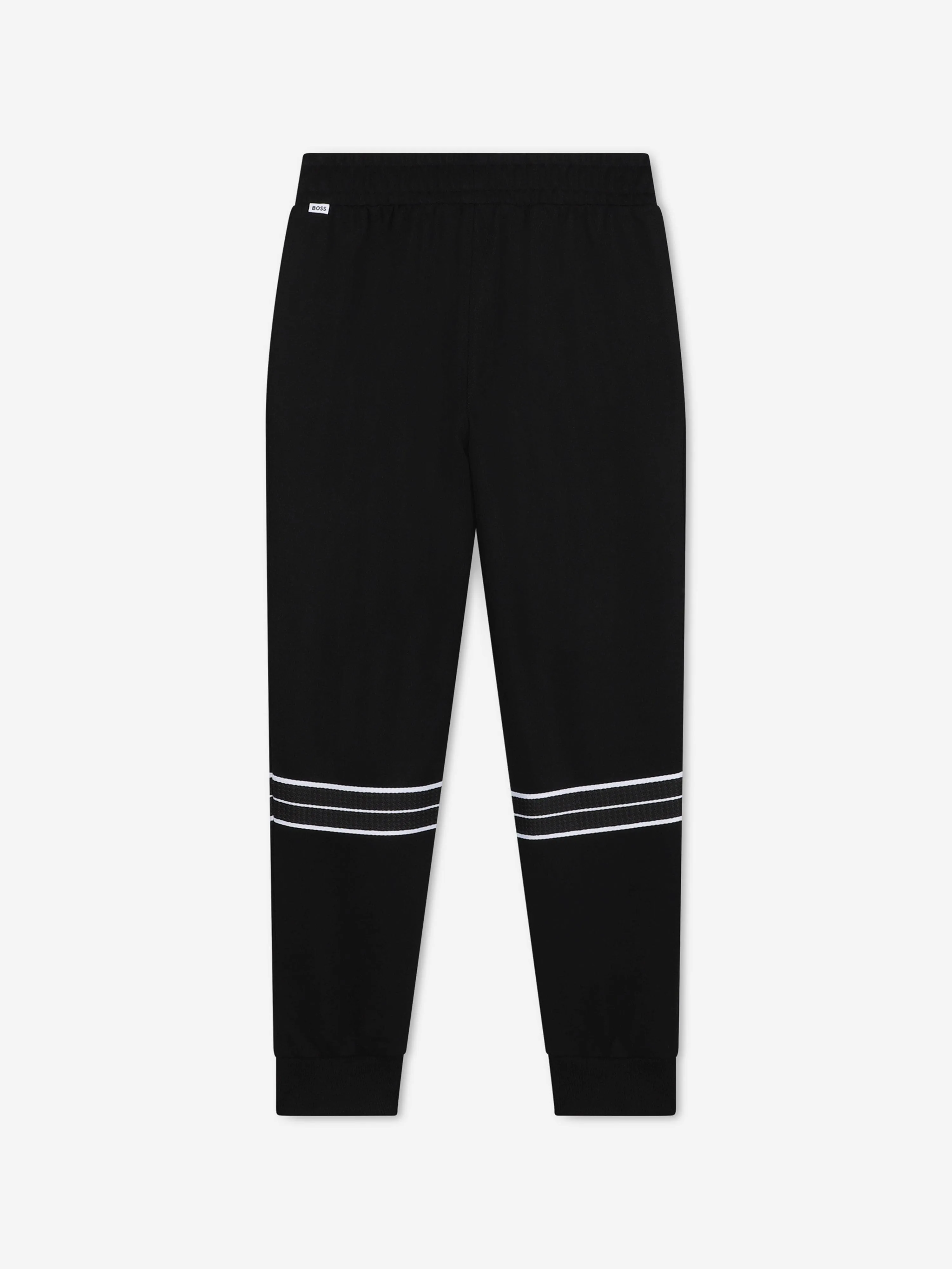 BOSS Boys Black Logo Joggers