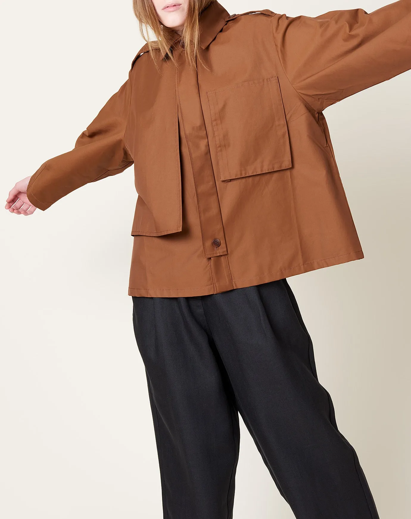 Brown Utility Trench Coat