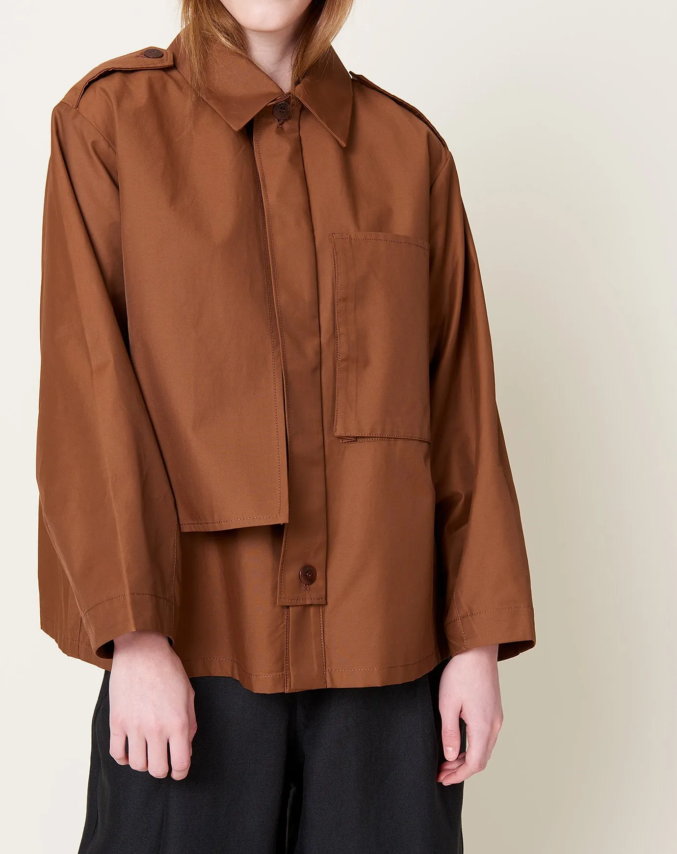 Brown Utility Trench Coat