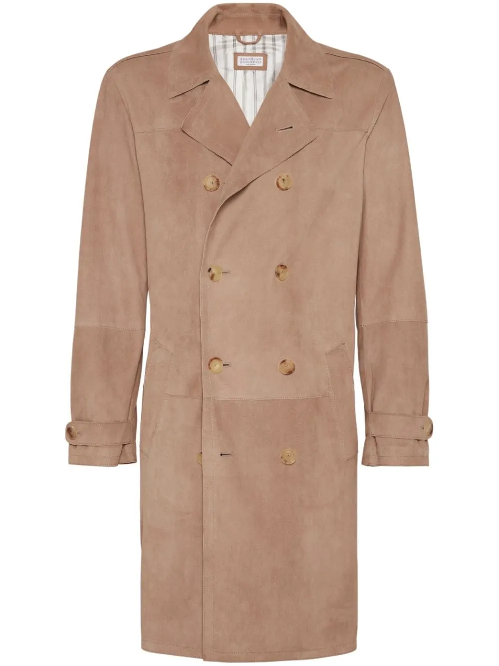 Brunello Cucinelli Suede Trench Coat