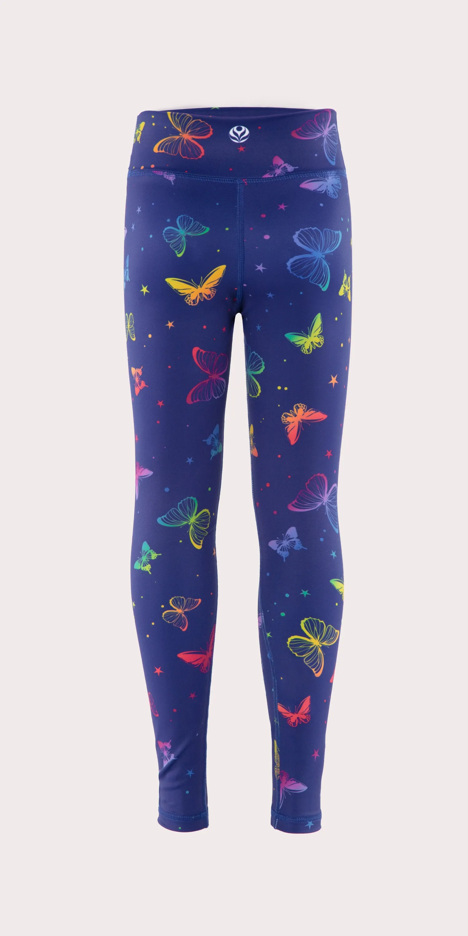 Butterfly print leggings for children.