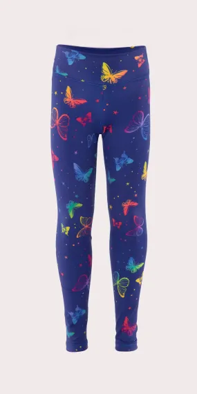 Butterfly print leggings for children.