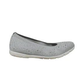 Light Grey Knit Women's Ballet Pump Shoes Caprice 22107 42 270