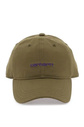 CARHARTT WIP canvas baseball cap - script style 