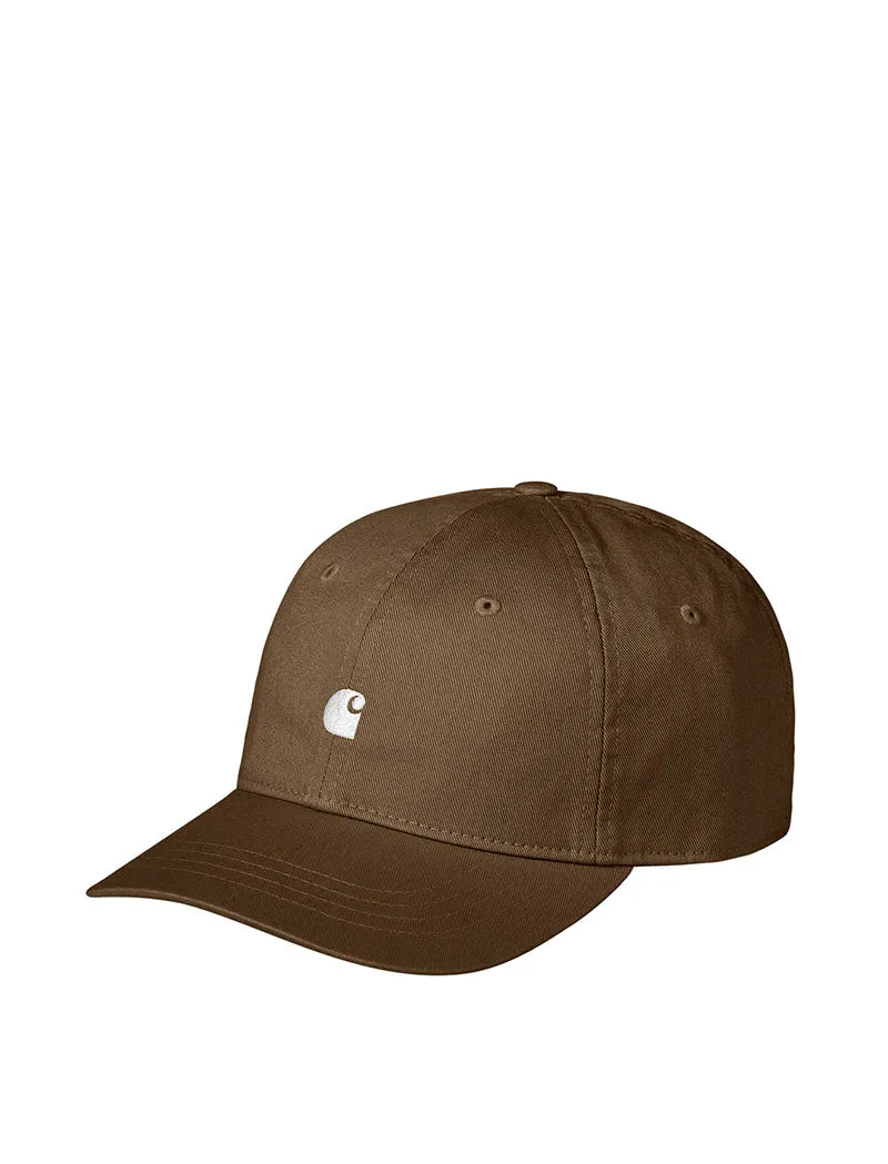 Carhartt WIP Madison Logo Cap Lumber / White