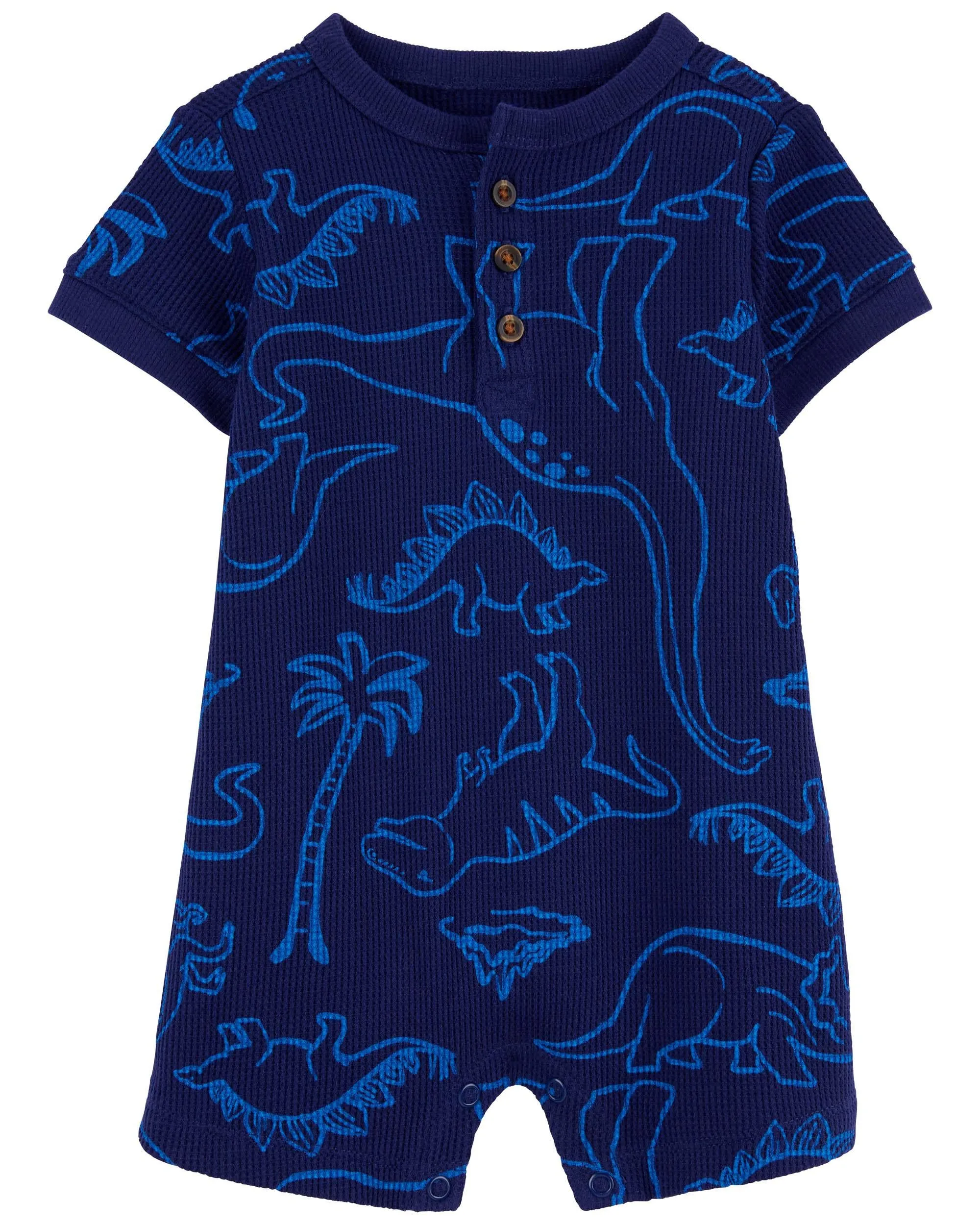 Carters Oshkosh Baby Dinosaur Thermal Romper