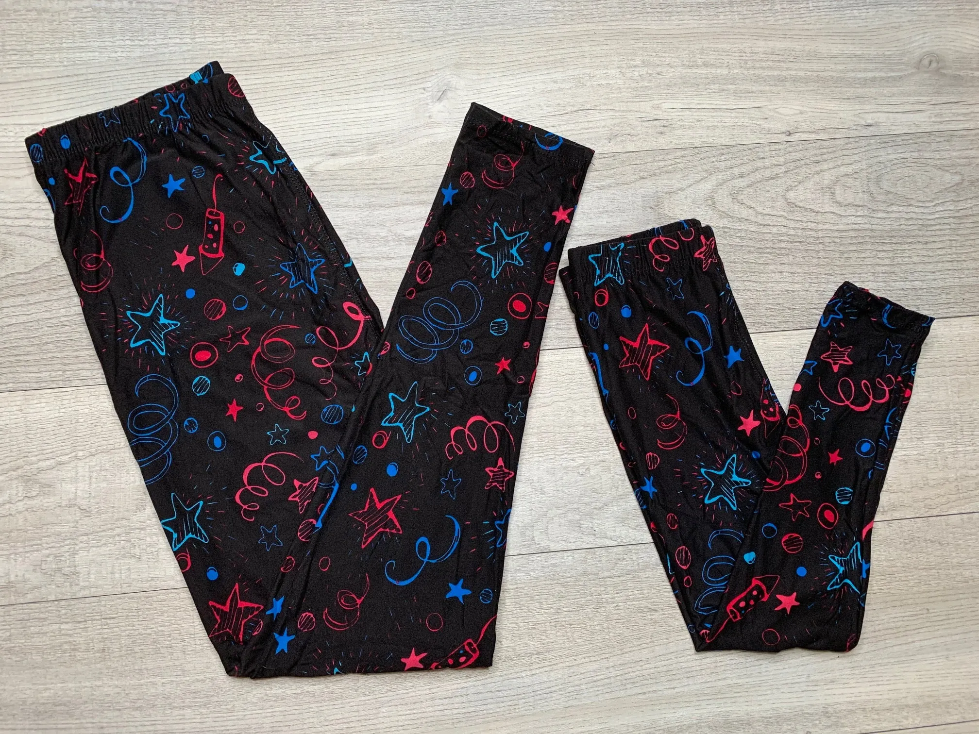 Celebration Time Soft Print Leggings