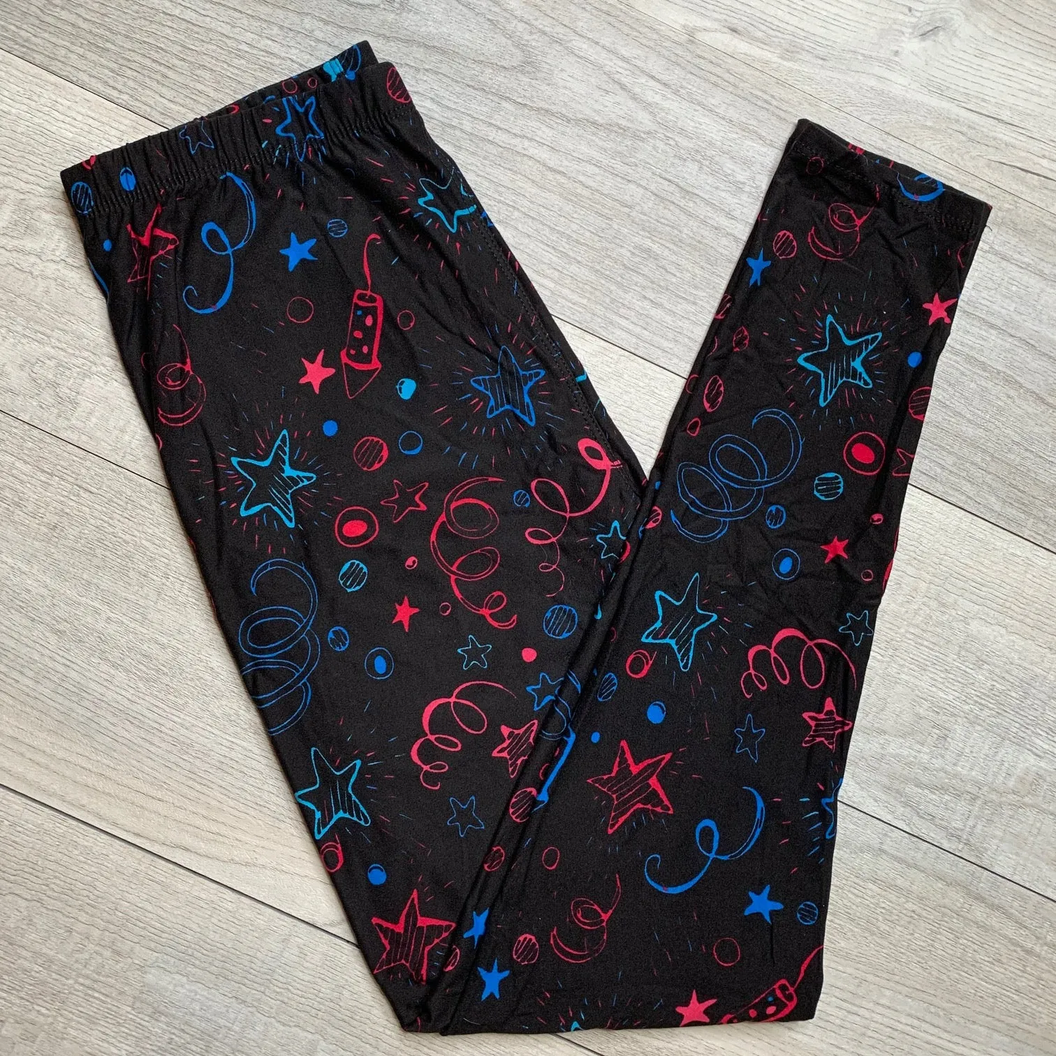 Celebration Time Soft Print Leggings