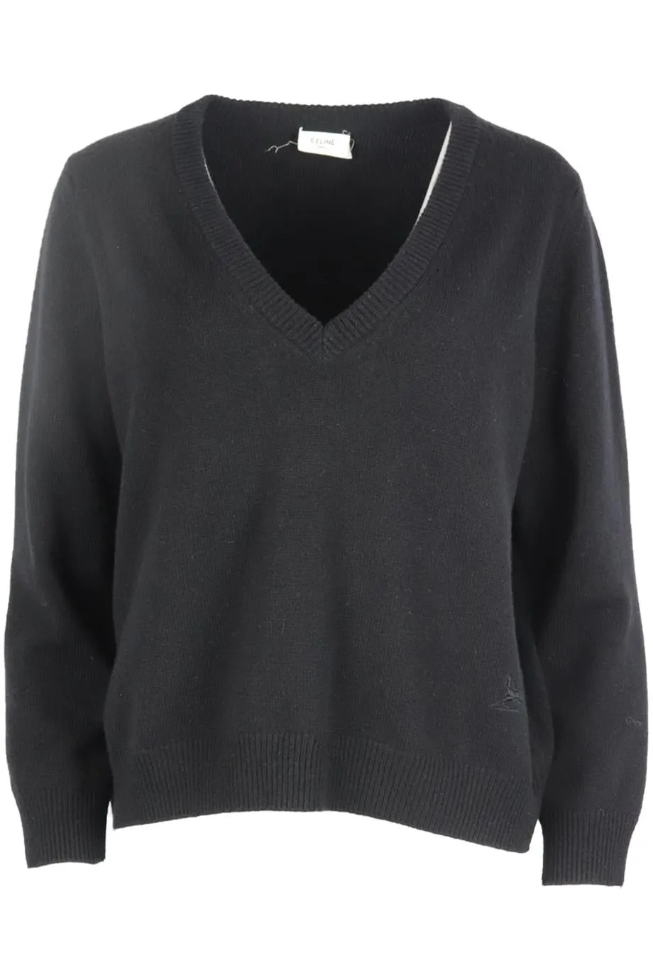 CELINE Large Cashmere Sweater with Embroidery