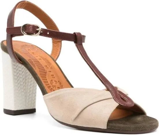 Chie Mihara 90mm Biagio Suede Sandals Neutrals