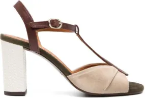 Chie Mihara 90mm Biagio Suede Sandals Neutrals