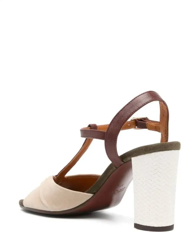 Chie Mihara 90mm Biagio Suede Sandals Neutrals