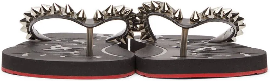 Christian Louboutin Loubi Flip Spikes Donna Flat Sandals