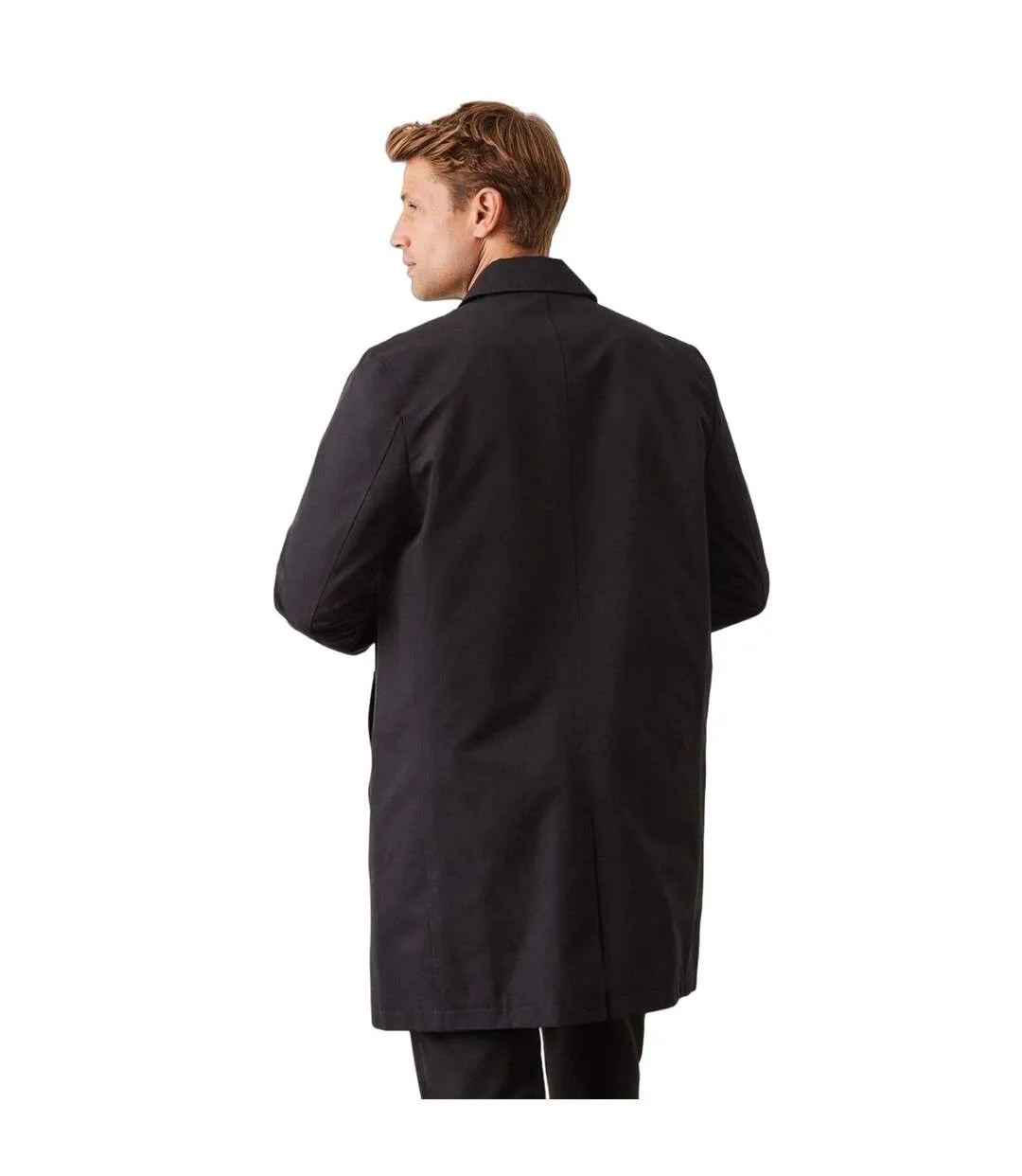 Classic black Burton trench coat for men