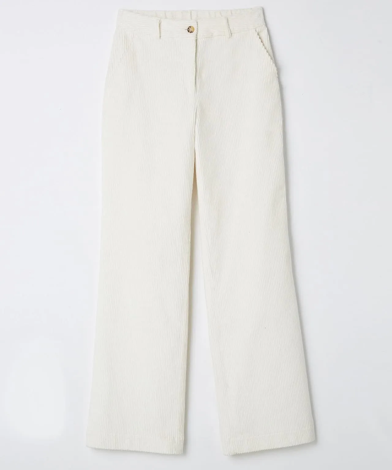 Wide Leg Corduroy Trousers