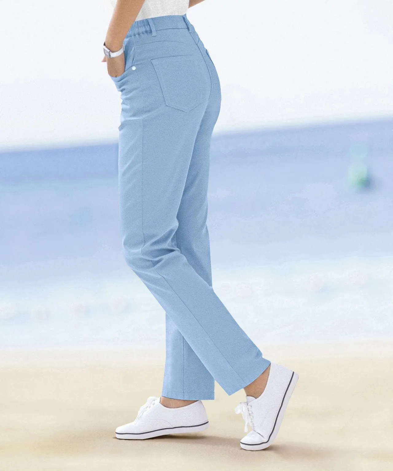 Cotton Stretch Trousers in New Style