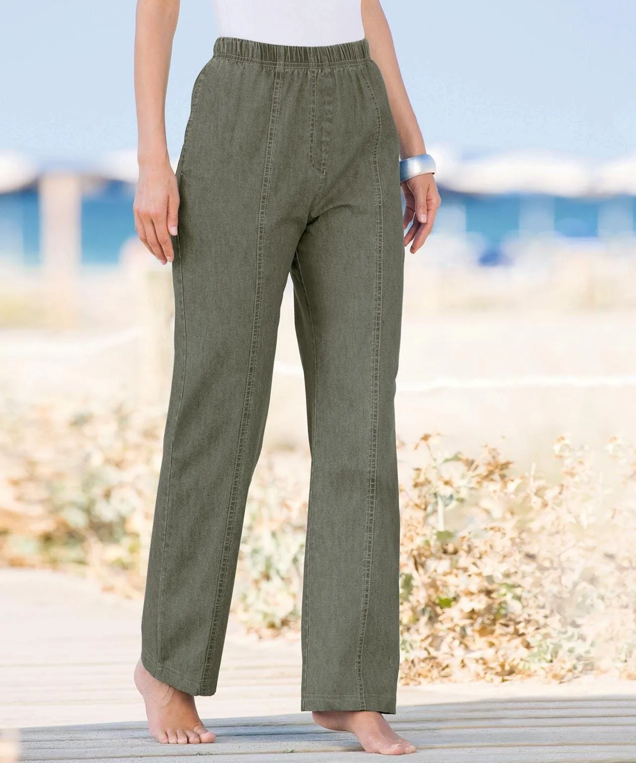 Versatile Cotton Twill Pants